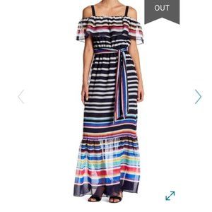 Eliza J striped maxi dress, size 14